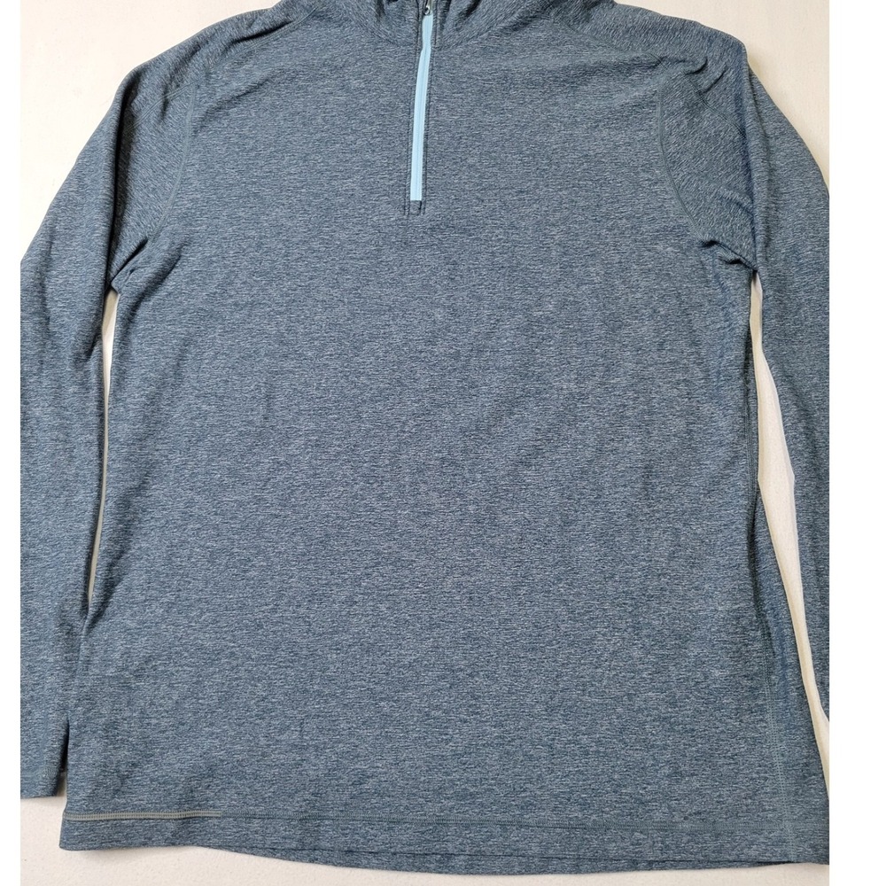 Lululemon Metal Vent Tech 1/2 Zip 2.0 Blue Heathered Pullover Mens L